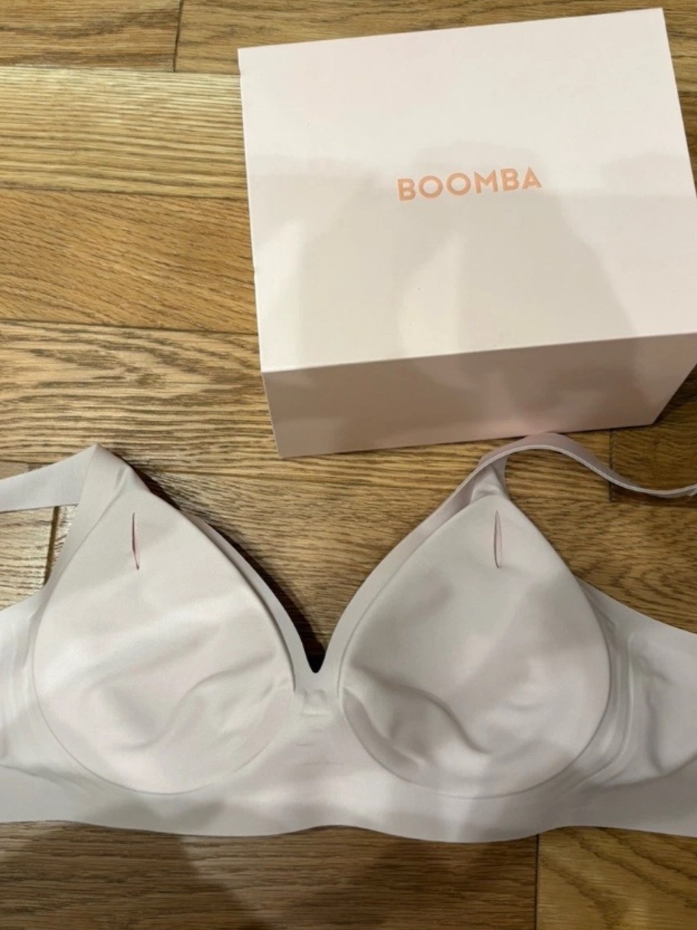 NEW BOOMBA Small Soft Light Pink Wireless Comfort Bra